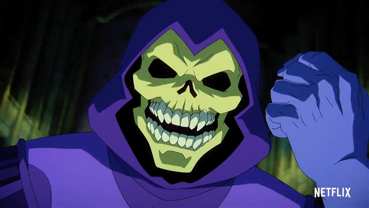 Μια εικόνα του Skeletor από το τρέιλερ των Masters of the Universe: Revelation