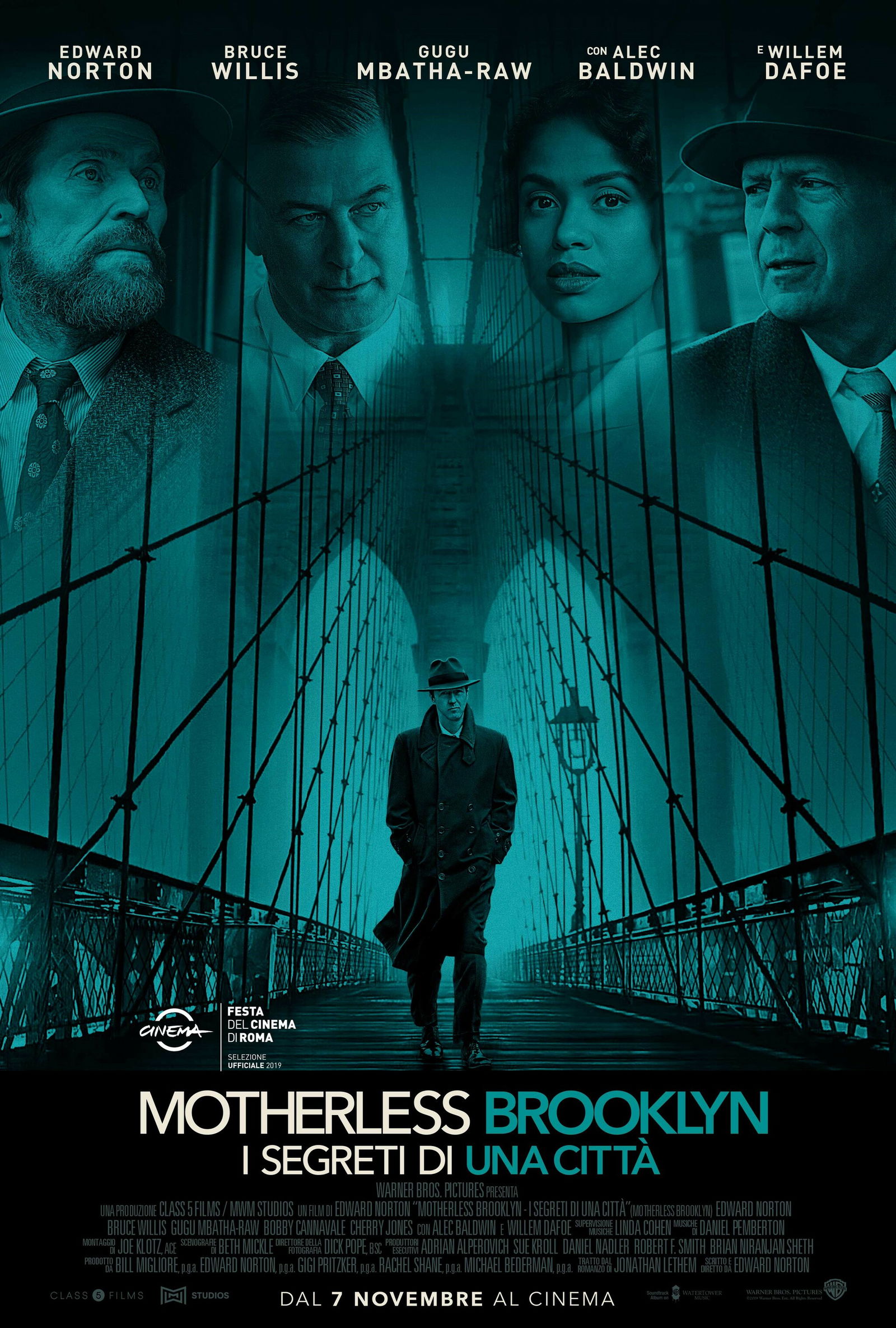 Clicca per vedere l'immagine originale La locandina italiana di Motherless Brooklyn