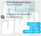 Copertina di Emily Ratajkowski, rubate foto hot dal suo profilo iCloud