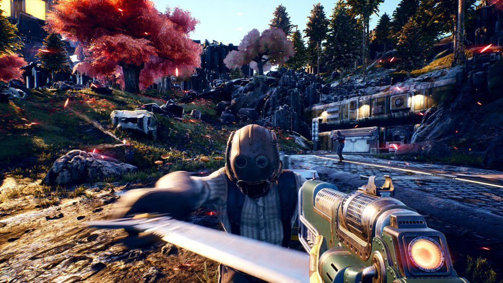 Clicca per vedere l'immagine originale Uno screenshot promozionale da The Outer Worlds