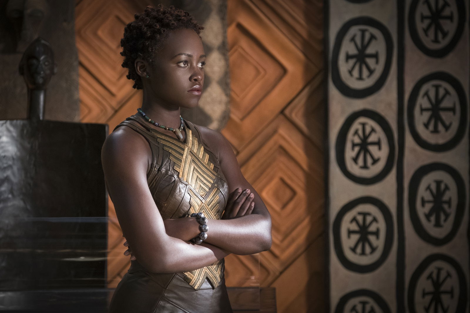 Clicca per vedere l'immagine originale Lupita Nyong'o interpreta Nakia in Black Panther