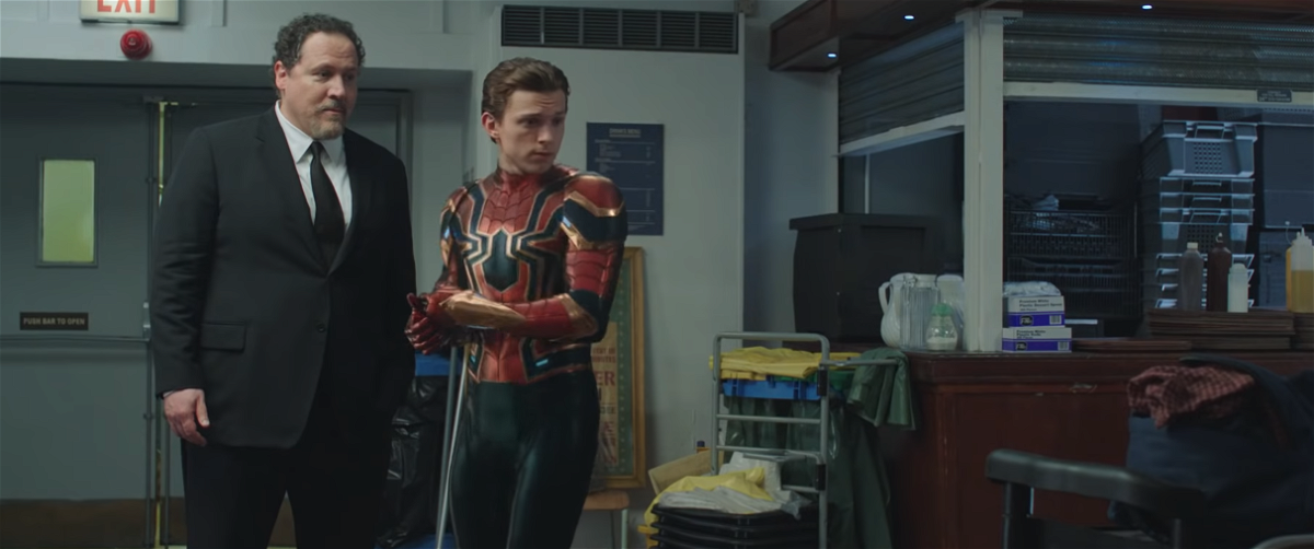 Happy Hogan e Peter Parker in una scena del secondo trailer di Spider-Man: Far From Home
