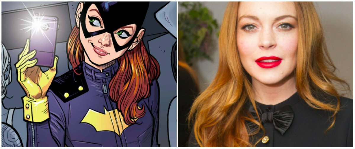 Collage tra Batgirl e Linsday Lohan
