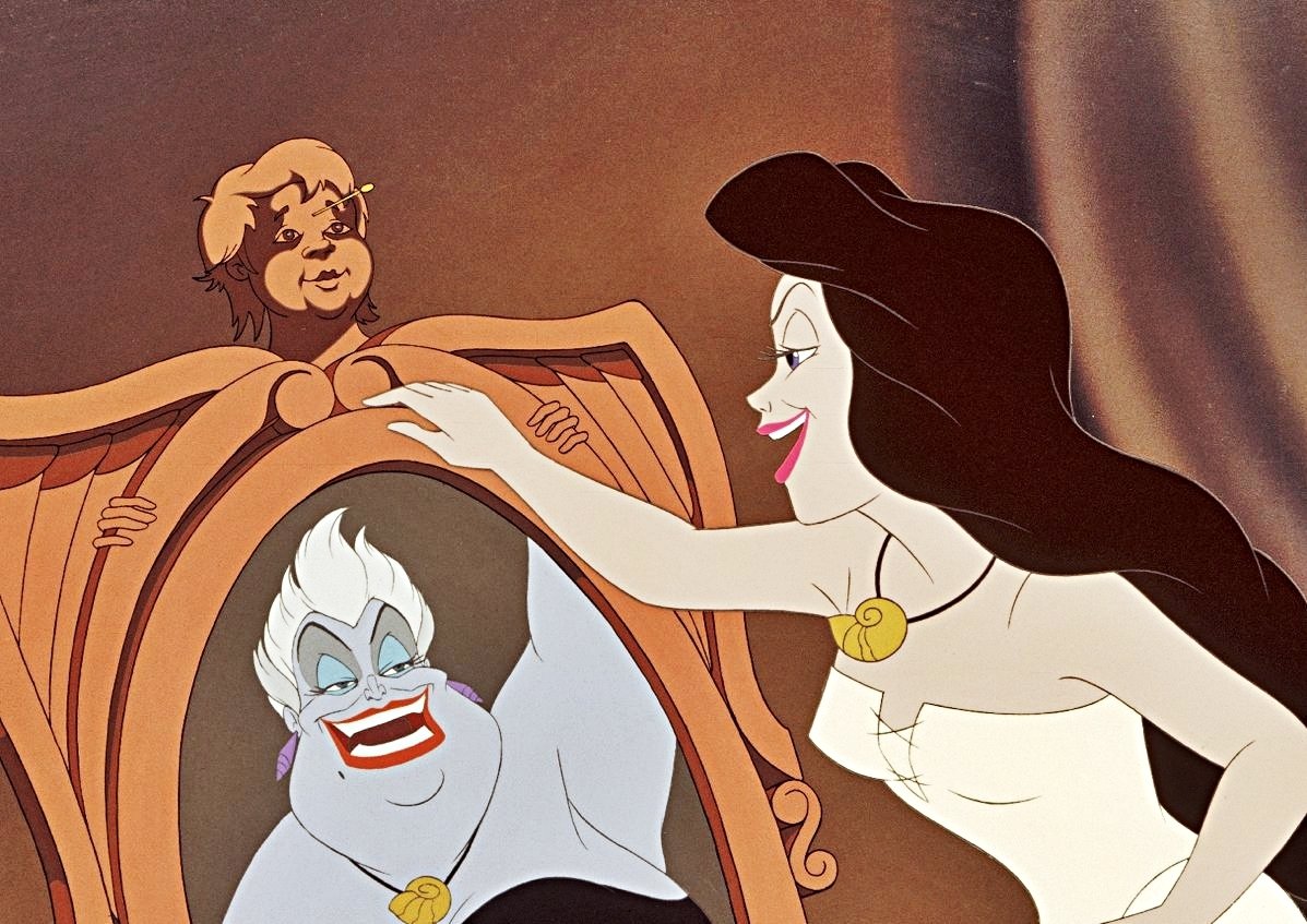 Ursula in una scena de La Sirenetta