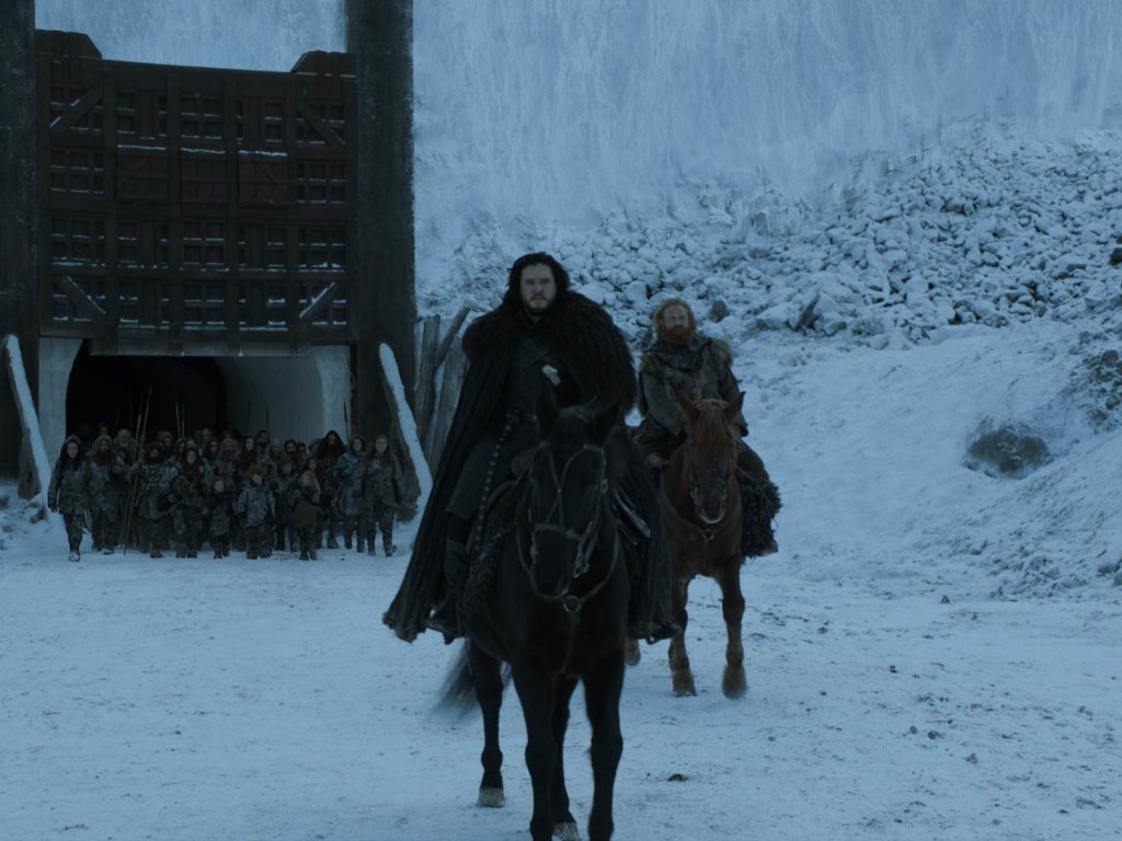 Jon Snow e Tormund nell'ultimo episodio di Game of Thrones
