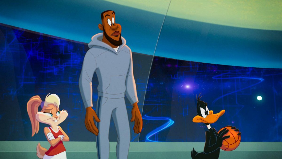 LeBron James, Daffy Duck e Honey Bunny in Space Jam: New Legends