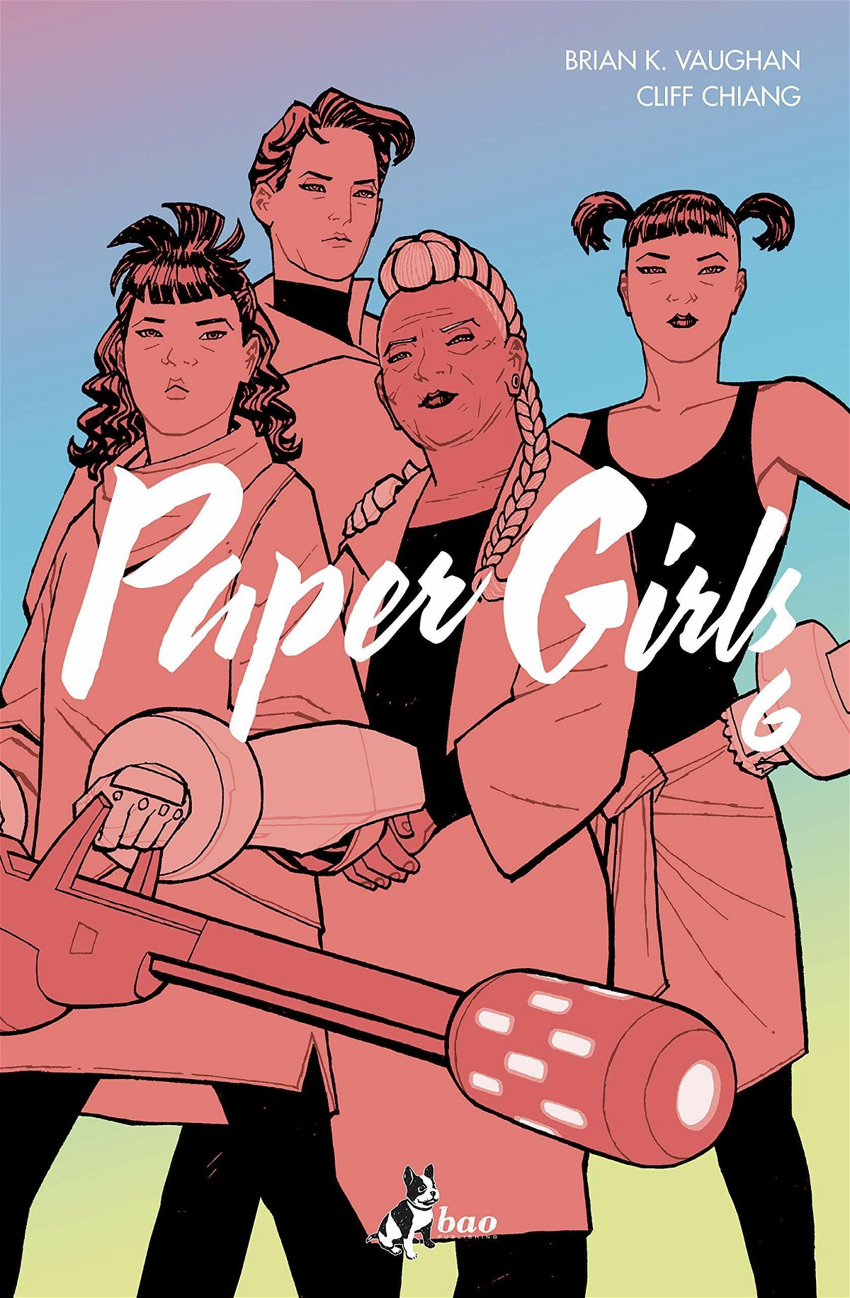 La copertina del sesto volume di Paper Girls