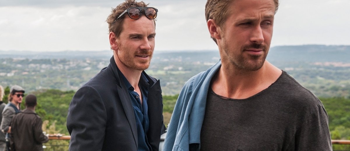 Ryan Gosling e Michael Fassbender sul set di Song to Song