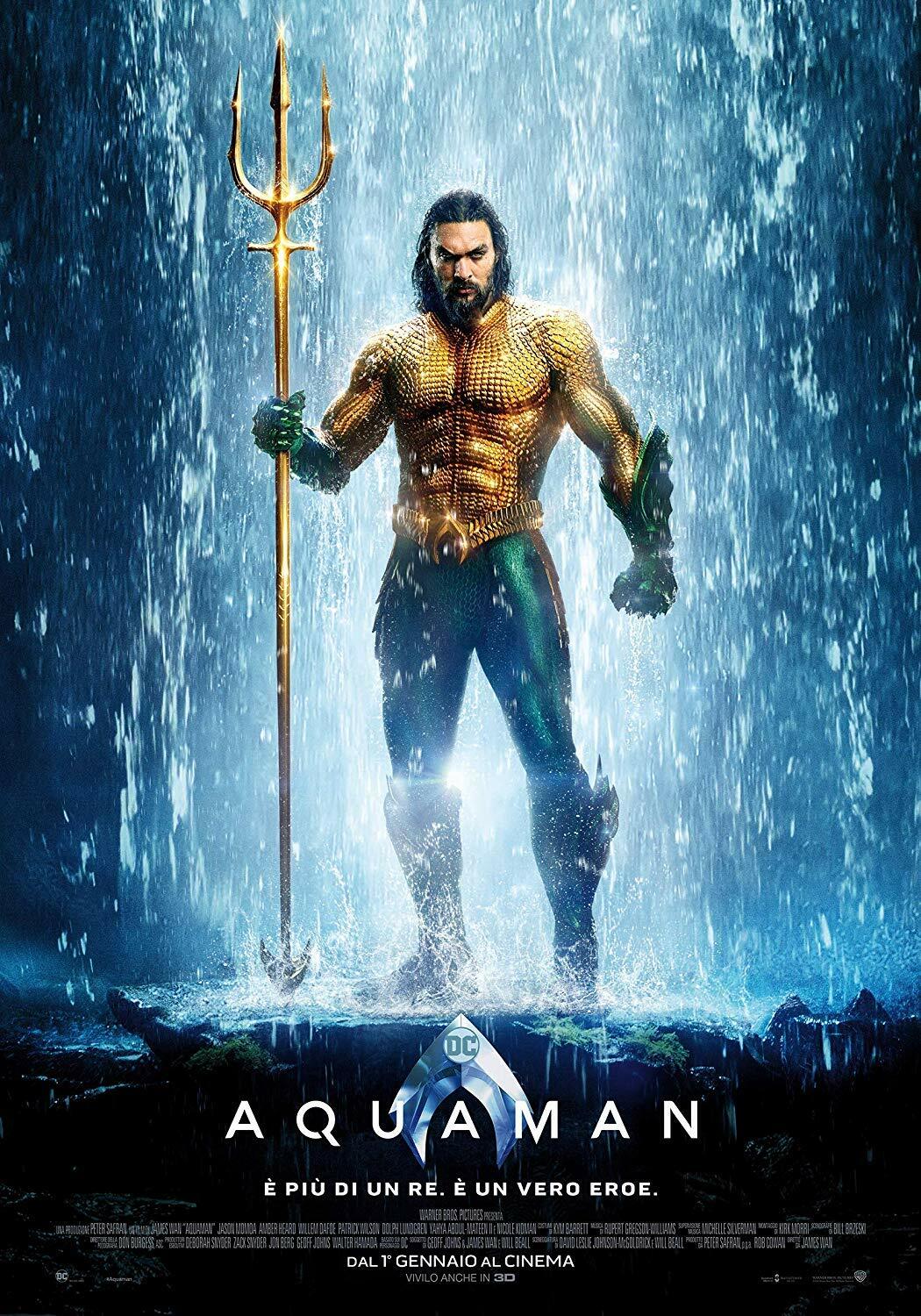 Clicca per vedere l'immagine originale Il poster italiano del film Aquaman