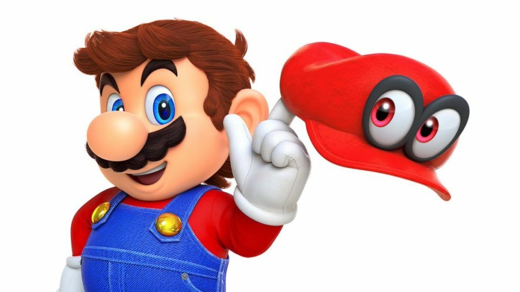 Clicca per vedere l'immagine originale Mario posa con Cappy