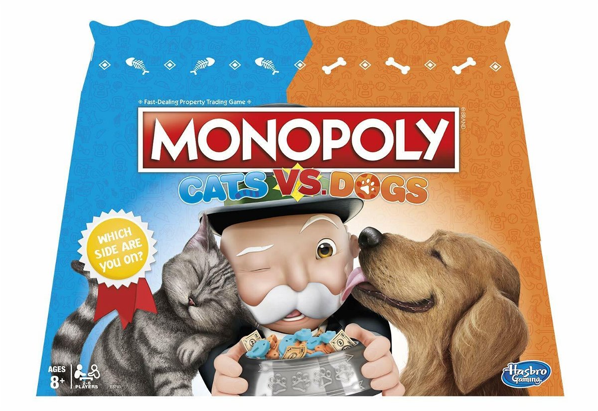 La scatola di Monopoly Cats vs. Dogs
