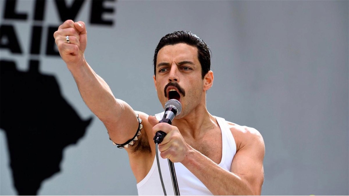 Rami Malek nel ruolo di Freddie Mercury in Bohemian Rhapsody