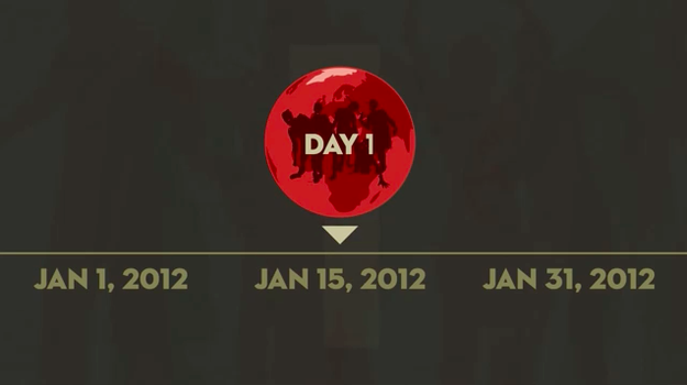 Il virus di The Walking Dead si è diffuso a gennaio 2012