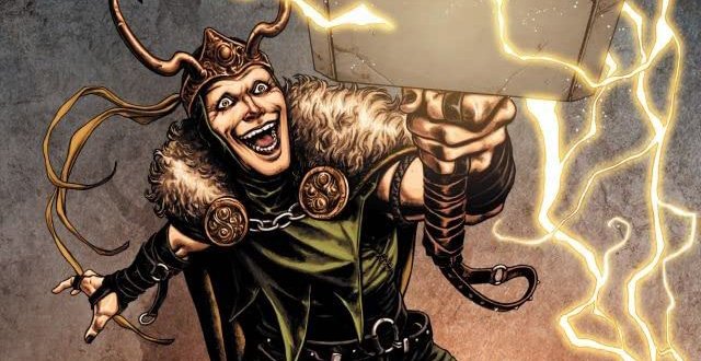 Λεπτομέρεια από το εξώφυλλο του Thor: The Trials of Loki