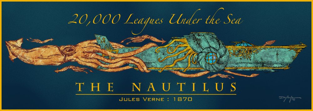 Il Nautilus e il calamaro gigante