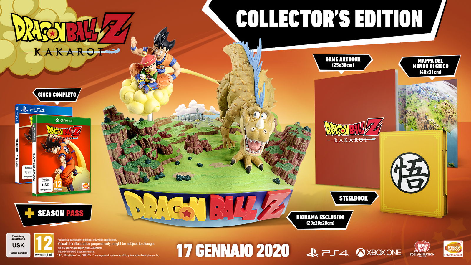 Clicca per vedere l'immagine originale edizione da collezione videogioco Dragon Ball Z Kakarot