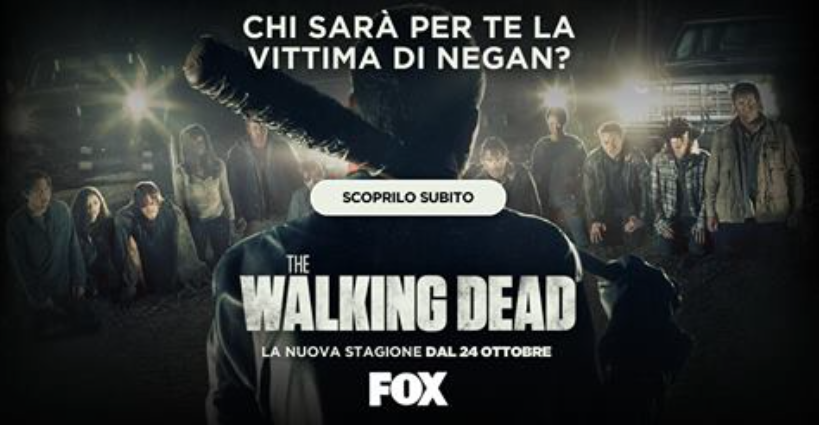Clicca per vedere l'immagine originale Scegli la vittima di Negan. Vota ora