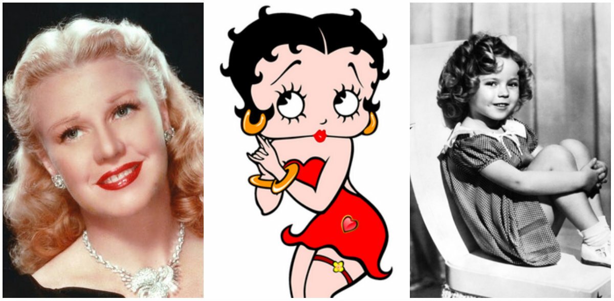 Ginger Rogers, Betty Boop e Shirley Temple