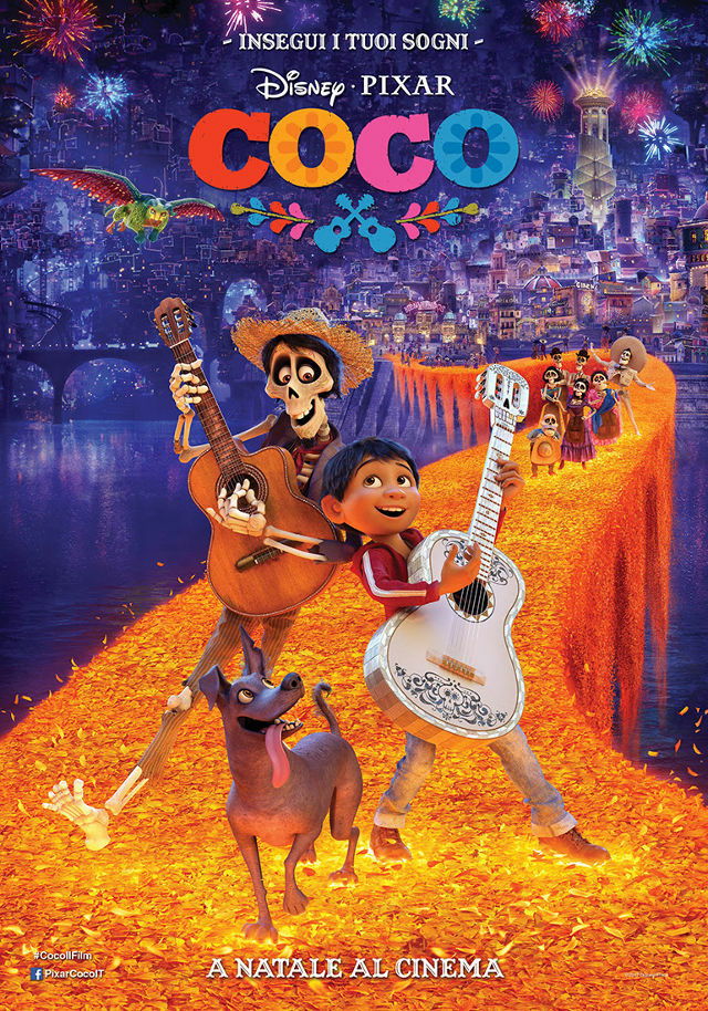 Clicca per vedere l'immagine originale La locandina di Coco