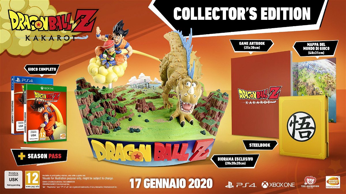 Todos los contenidos de Dragon Ball Z Kakarot - Edición Coleccionista