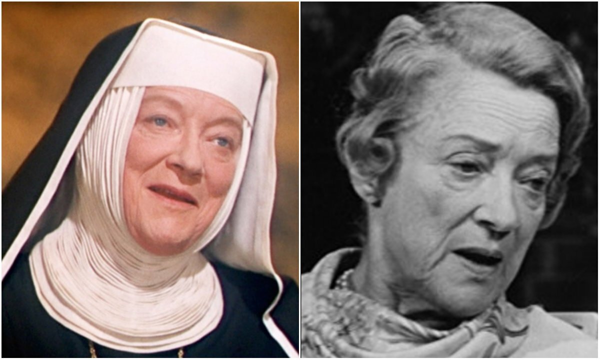 Peggy Wood in un collage con la Madre Superiora