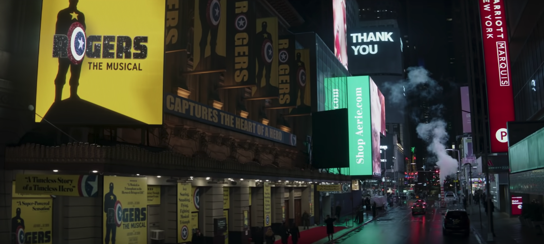 Le luci e le pubblicità luminose di New York