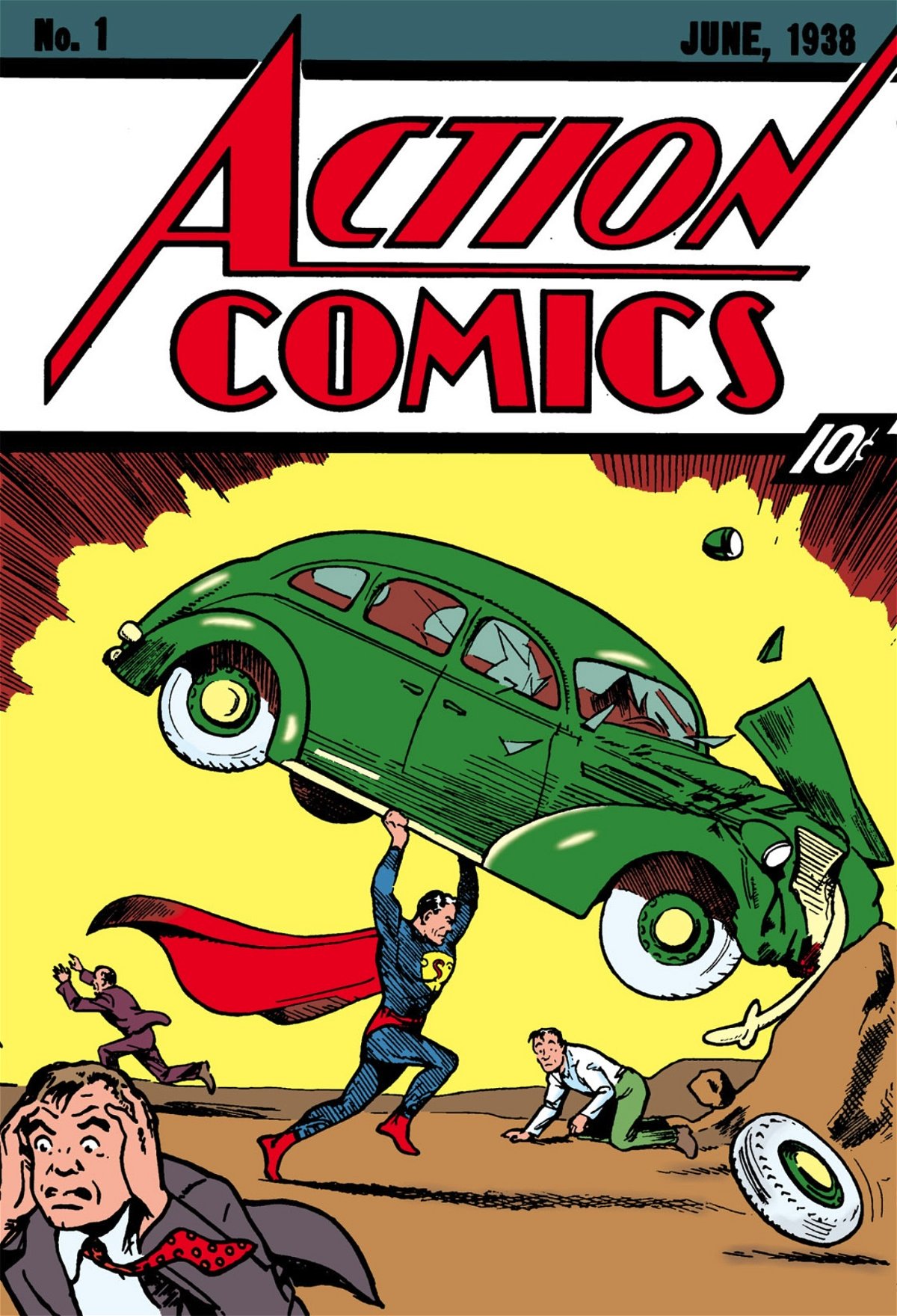 Superman nel primo numero di Action Comics
