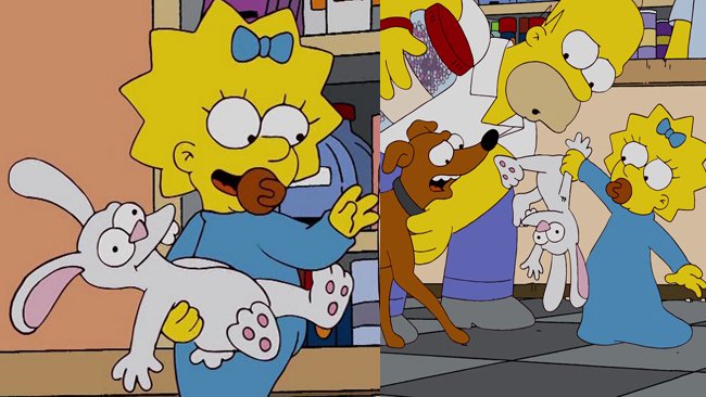 Scene dal cartone animato I Simpson