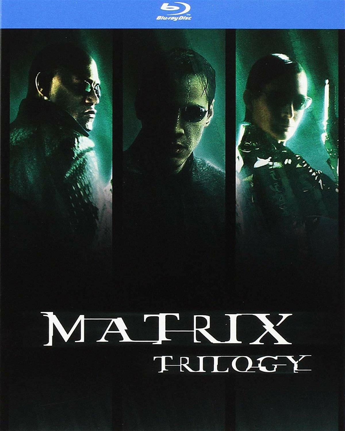 Keanu Reeves nella copertina del cofanetto Blu-ray di Matrix