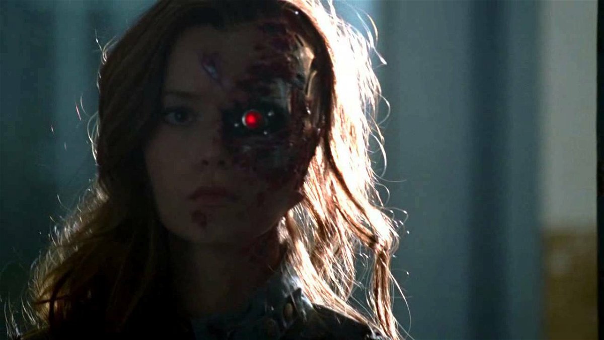 Terminator: The Sarah Connor Chronicles il volto del Terminator sfregiato