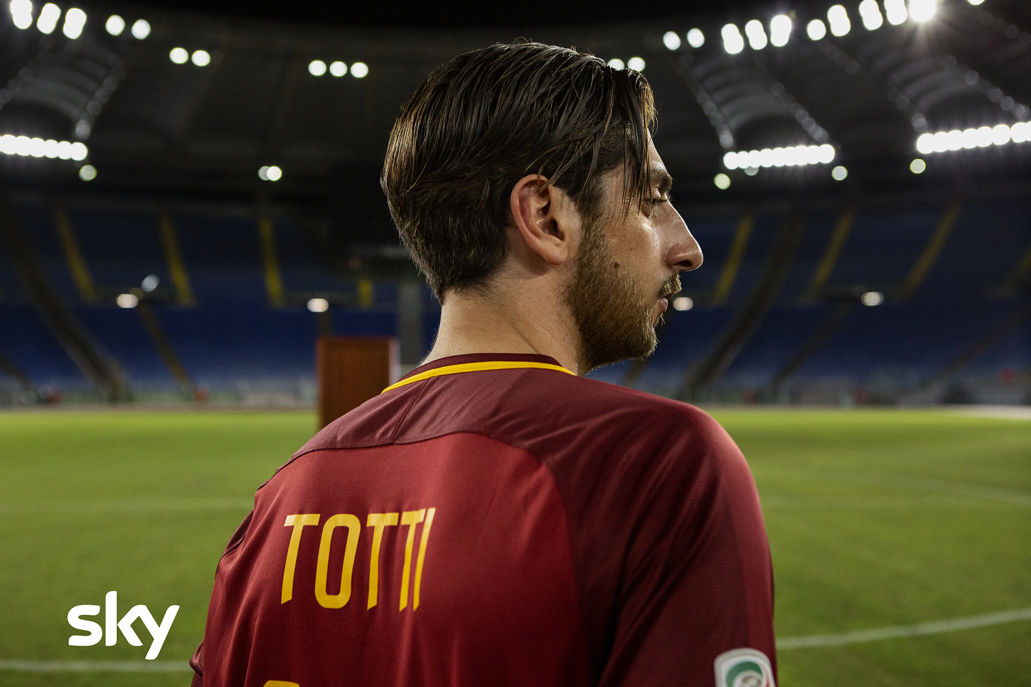 Clicca per vedere l'immagine originale Pietro Castellitto è Francesco Totti nel dramedy Sky