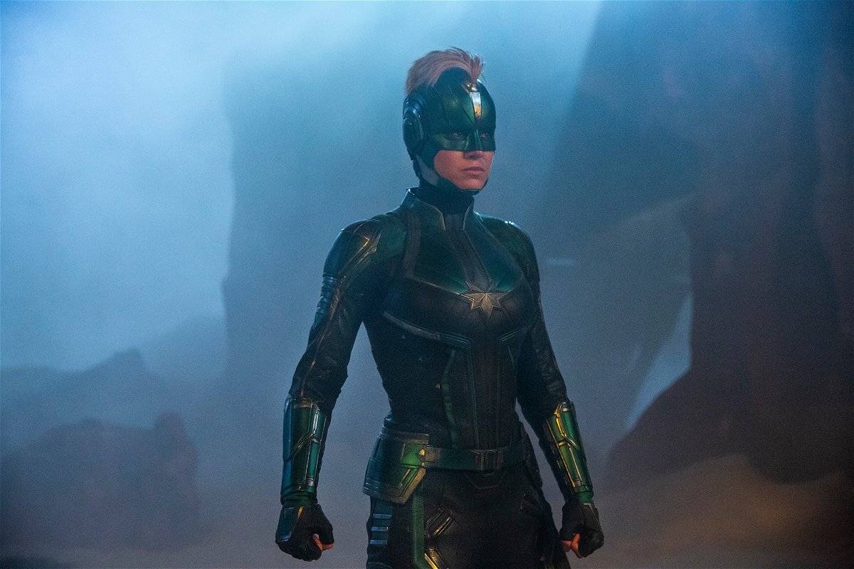 Brie Larson nei panni di Captain Marvel nell'omonimo film