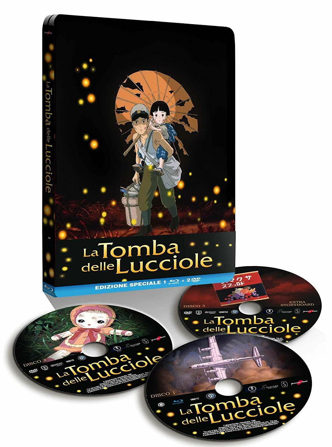 L'edizione Home Video da collezione di La Tomba delle Lucciole L'edizione steelbook Blu-ray di La Tomba delle Lucciole