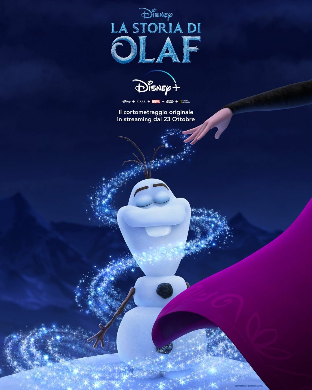 El póster oficial de la historia de Olaf