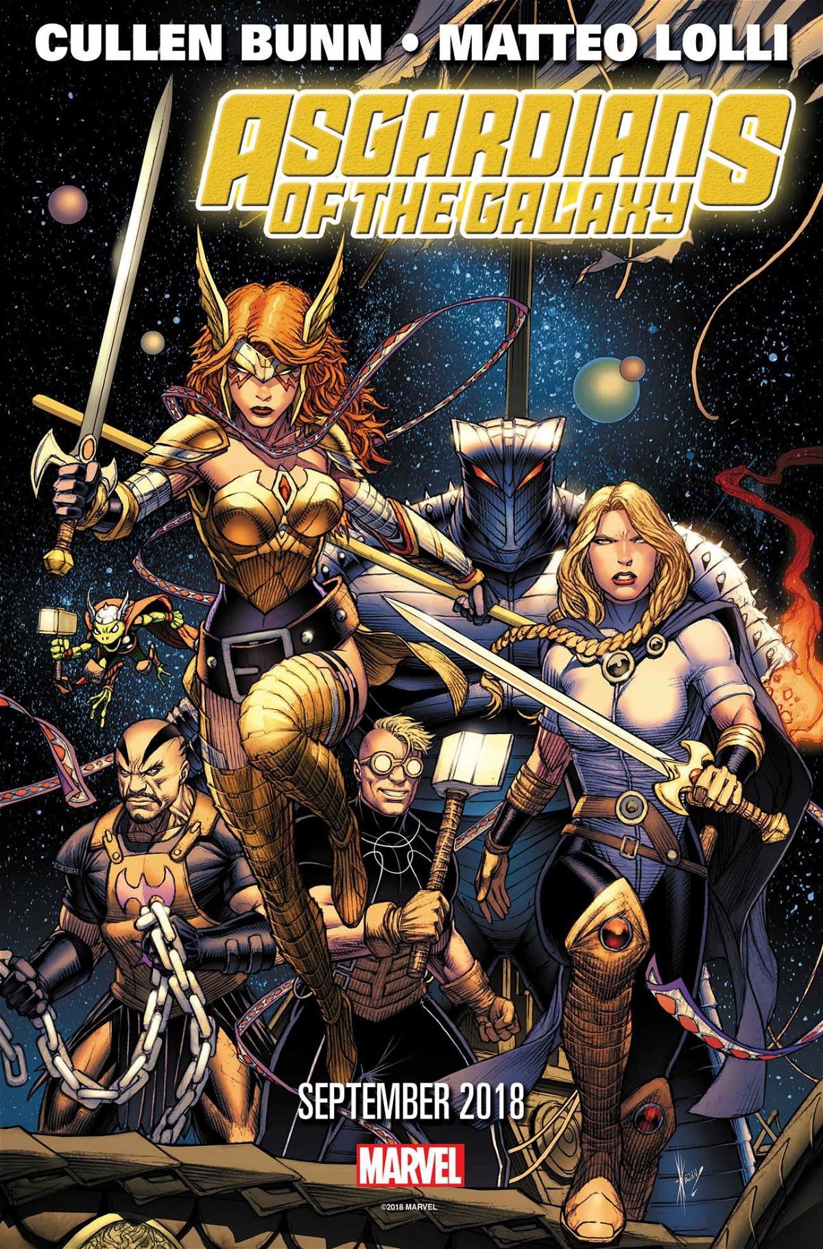 La cover di Asgardians of the Galaxy #1