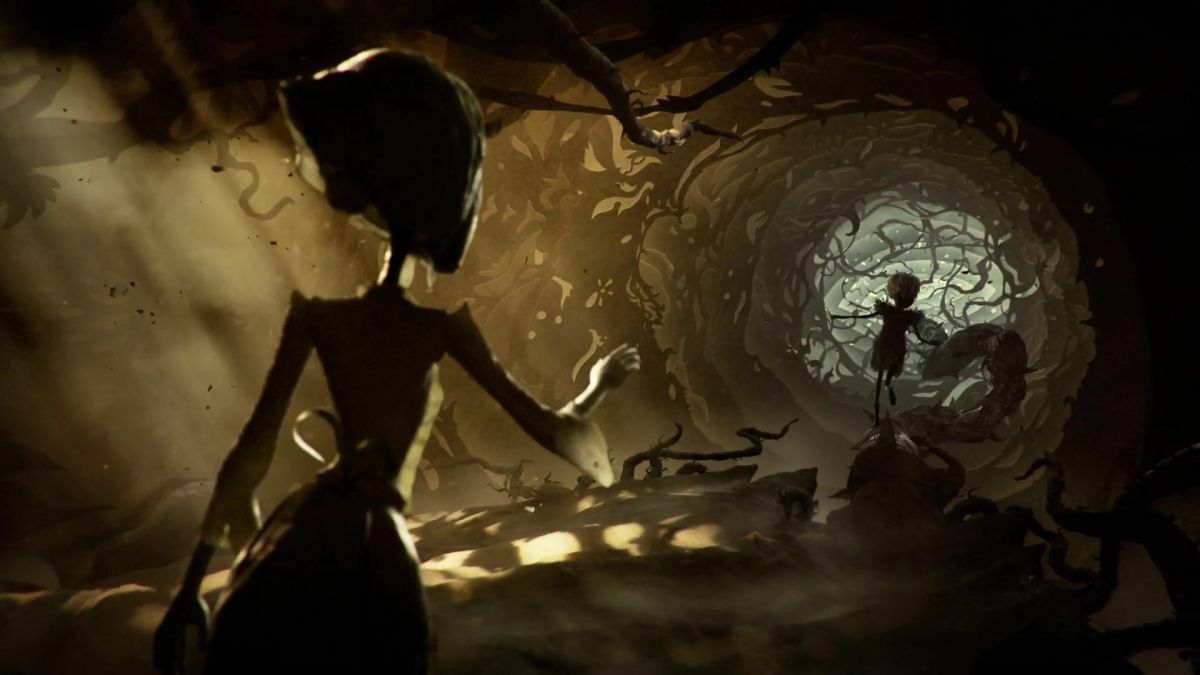 Resident Evil Village, la storia del gioco Una donna e una bambina in un tortuoso labirinto di rami
