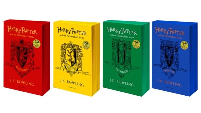 Copertina di Harry Potter festeggia 20 anni con le nuove edizioni dedicate alle Case di Hogwarts