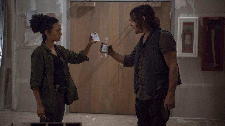 Copertina di The Walking Dead 10: sì, c'è sicuramente qualcosa fra Daryl e Connie