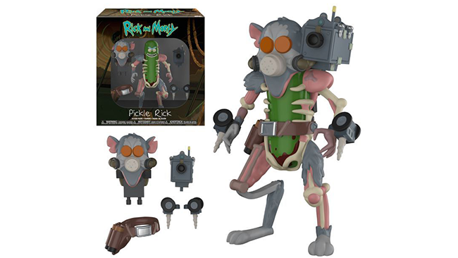 Una cubierta de New Wave of Funko también incluye un impresionante Pickle Rick