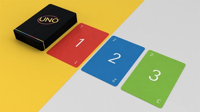 Copertina di UNO, la versione minimalista del gioco di carte