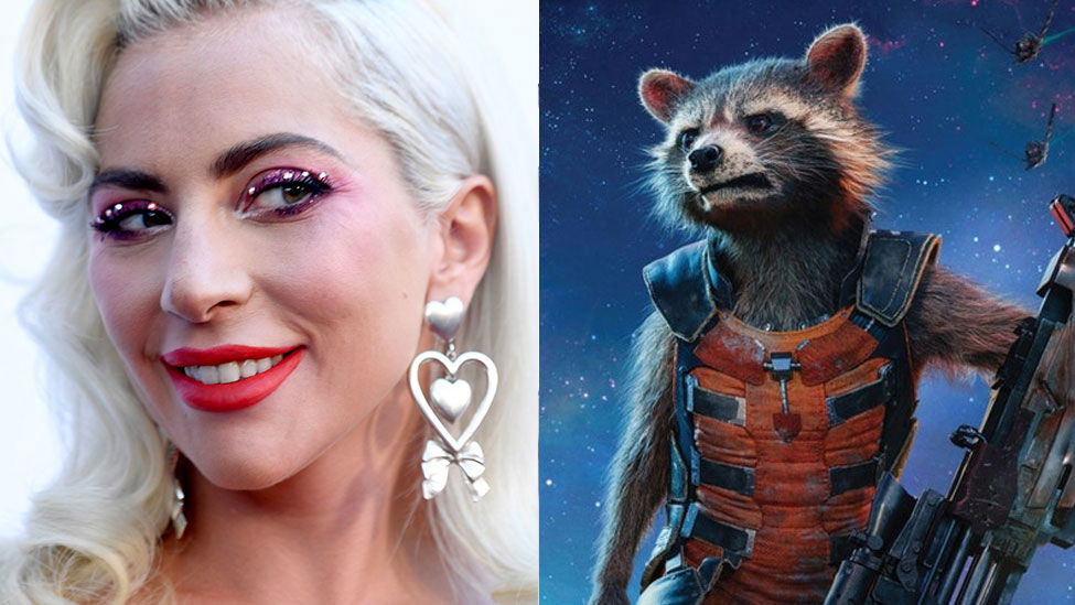 Copertina di I fan Marvel vogliono Lady Gaga come love affair di Rocket Raccoon