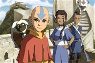 Cover av Avatar: The Legend of Aang, de fire elementene hovedpersonene i en ny animasjonsfilm