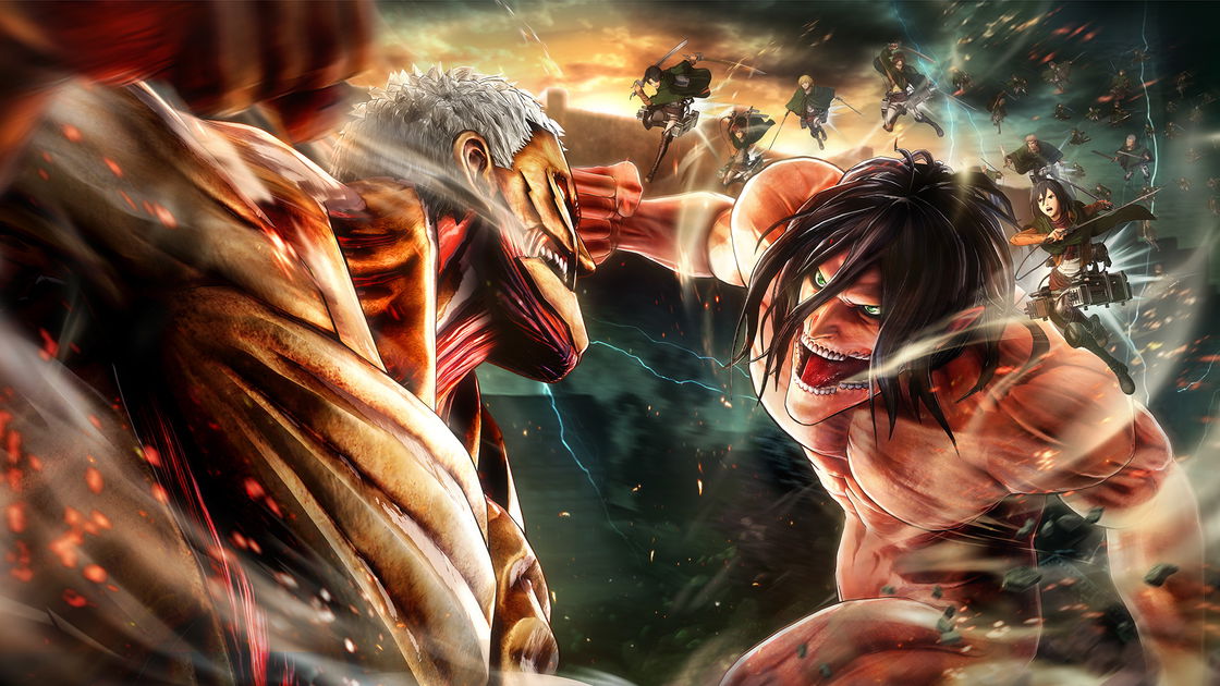 Copertina di Attack on Titan 2 si mostra in azione su Nintendo Switch