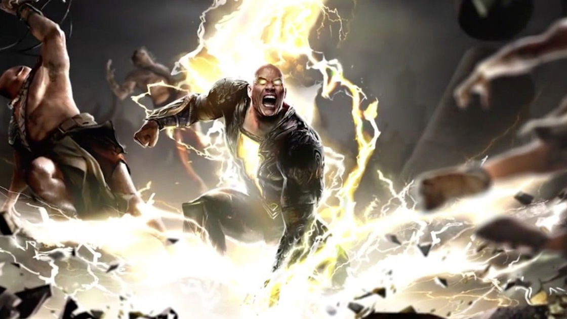 Copertina di Le riprese di Black Adam iniziano a primavera 2021: The Rock pompa i muscoli