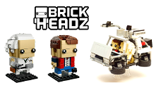Copertina di Ritorno al Futuro: i Brickheadz di Marty e Doc e la DeLorean creata da un fan