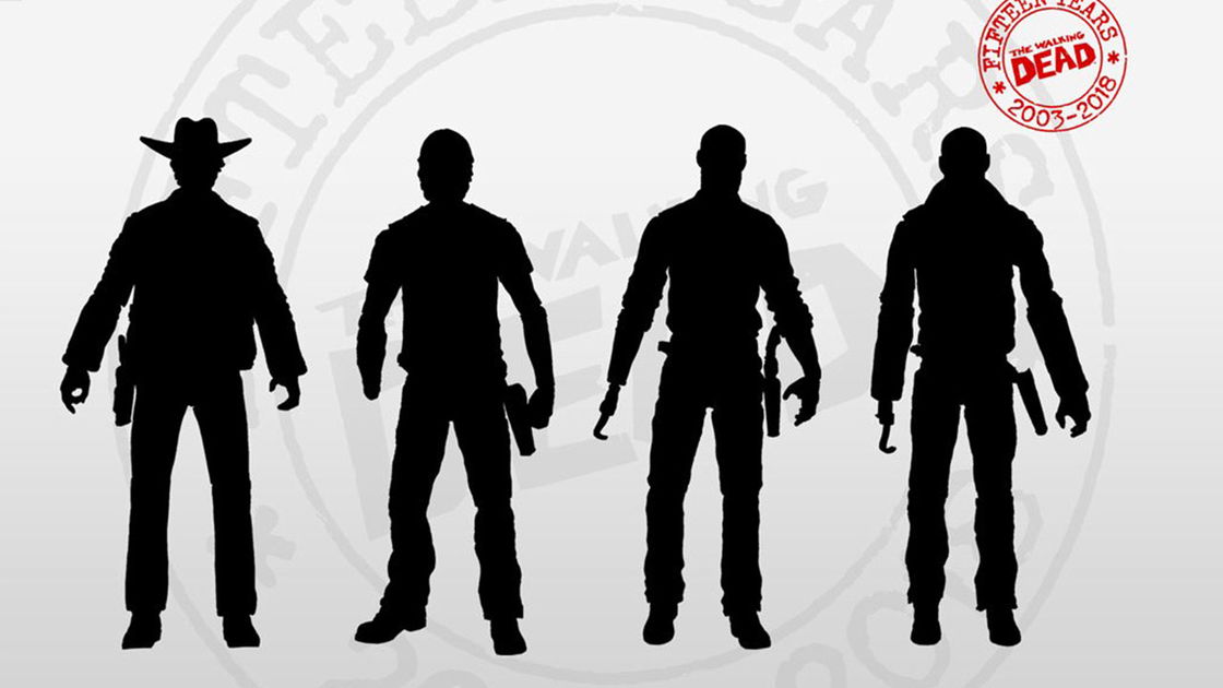 Copertina di The Walking Dead, le nuove action figure di Rick Grimes