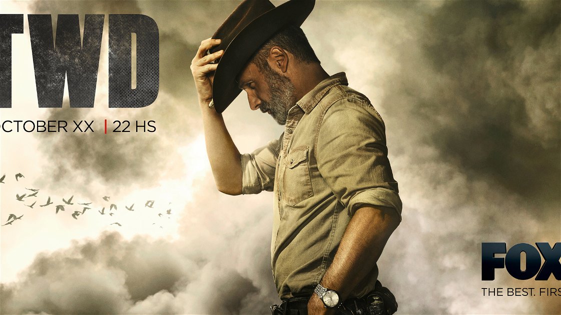 Copertina di Rick Grimes protagonista del nuovo poster d'addio a The Walking Dead