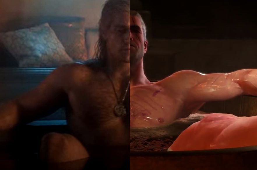 Copertina di The Witcher, Henry Cavill parla della scena del bagno