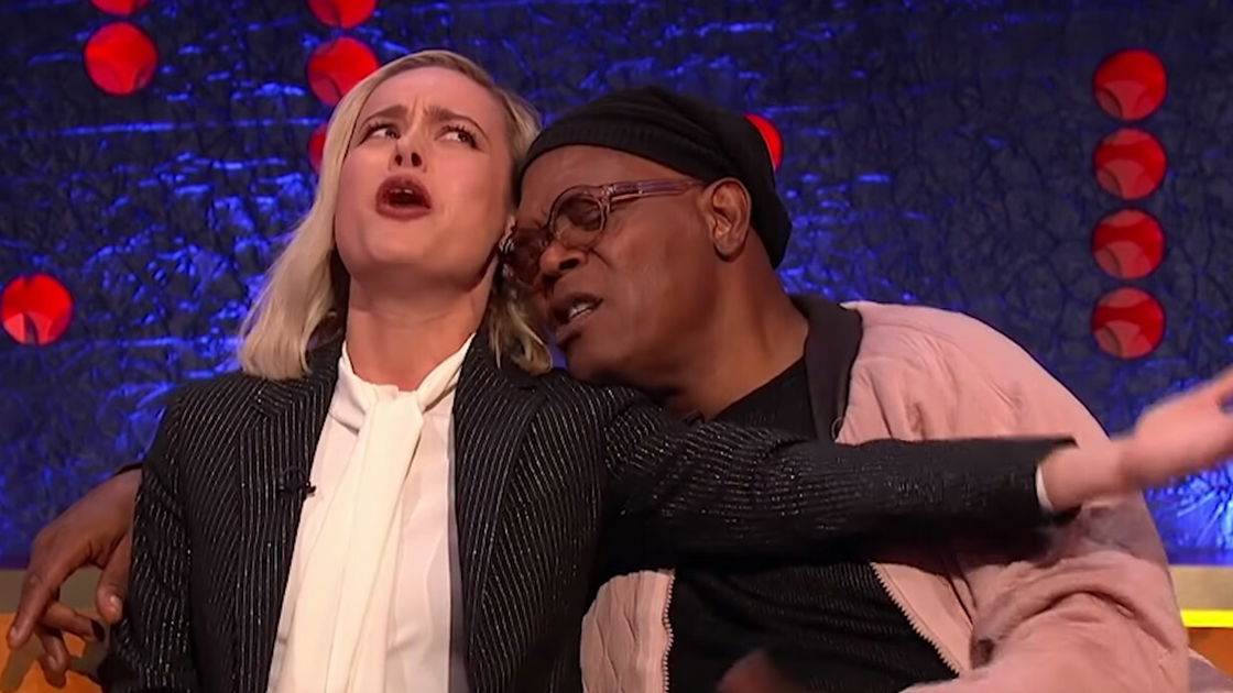 Copertina di Shallow: la parodia di Brie Larson e Samuel L. Jackson