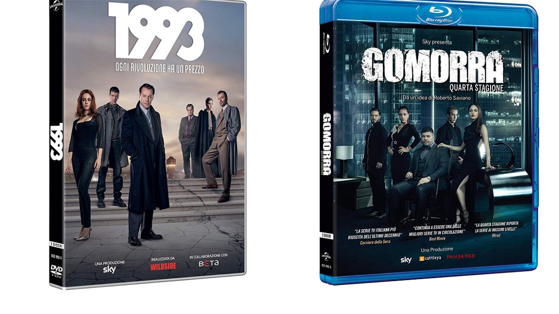Copertina di Gomorra 4 e 1993 arrivano in formato Home Video a dicembre 2019